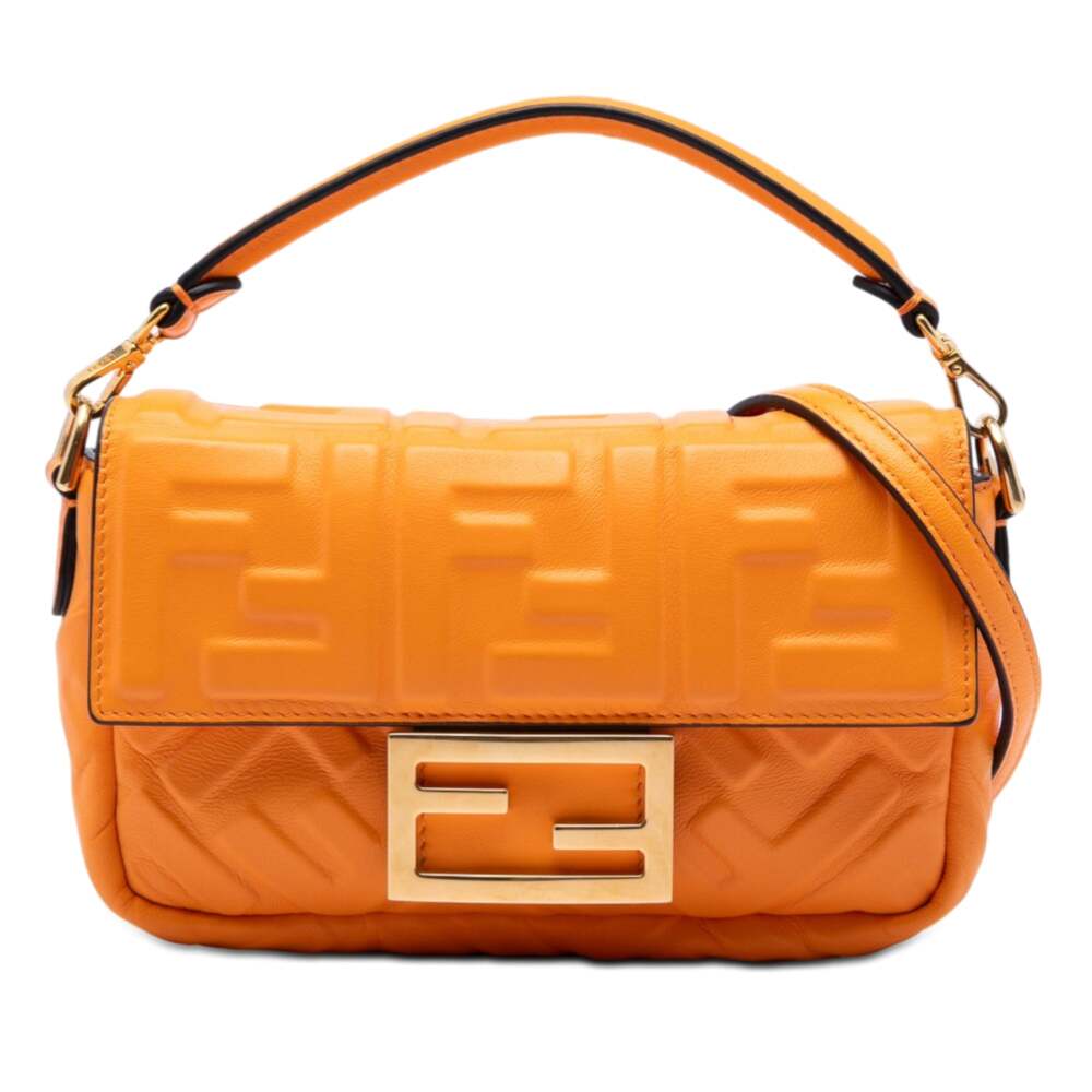 Fendi Baguette Nm Bag Zucca Embossed #327234F14B